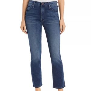 COPY - MOTHER The Dazzler Ankle Straight-Leg Jeans in Sweet and Sassy (27)